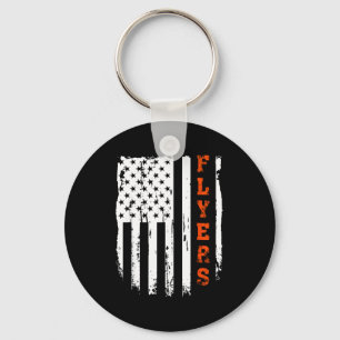 Flyers Vintage USA-Flagge für Männer Frauen Jungen Schlüsselanhänger