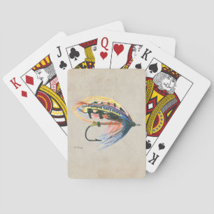 FlyFishing Lure Art Lachs Fly Lure Spielkarten