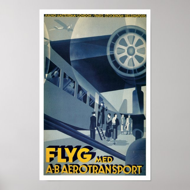 Flyg Med A-B Aerotransport Poster (Vorne)