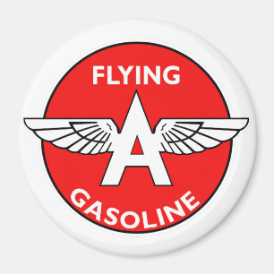 Flying A Gasoline Vintage-Schild Magnet