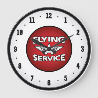 Flying A Service Gasuhr Große Wanduhr