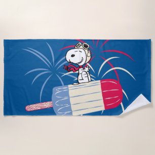 Flying Ace Snoopy on Ice Pop Strandtuch
