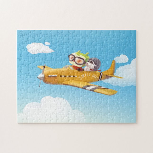 Flying Adventure mit Hund Puzzle (Horizontal)