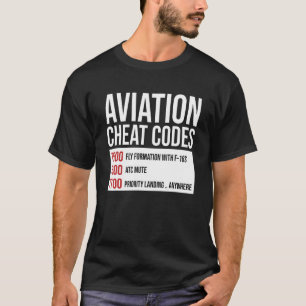 Flying Airplane Pilot Aviation Codes Jet F 16s Cap T-Shirt