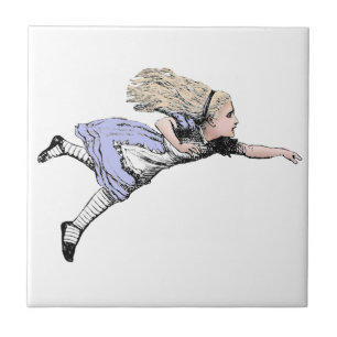 Flying Alice im Wunderland Looking Glass Fliese