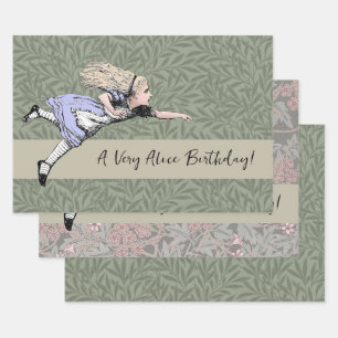 Flying Alice im Wunderland Looking Glass Geschenkpapier Set