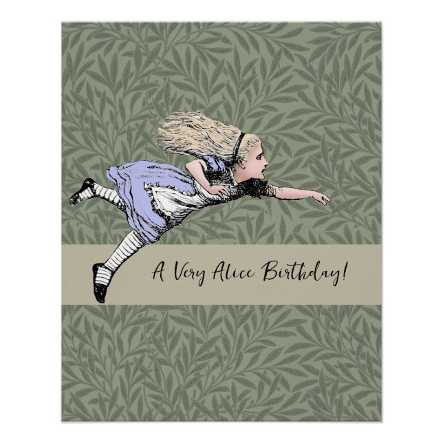 Flying Alice im Wunderland Looking Glass Poster (Vorderseite)