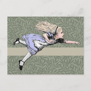 Flying Alice im Wunderland Looking Glass Postkarte