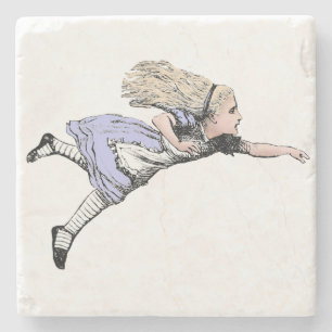 Flying Alice im Wunderland Looking Glass Steinuntersetzer