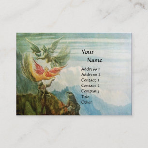 FLYING ANGELS MONOGRAM GEMSTONE grüner Smaragd Visitenkarte