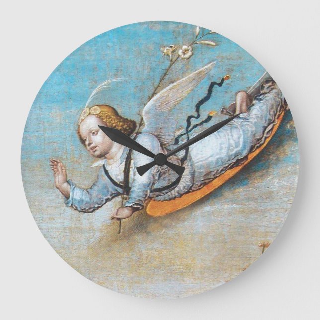 FLYING ANNUNCIATION ANGEL GROßE WANDUHR (Vorderseite)