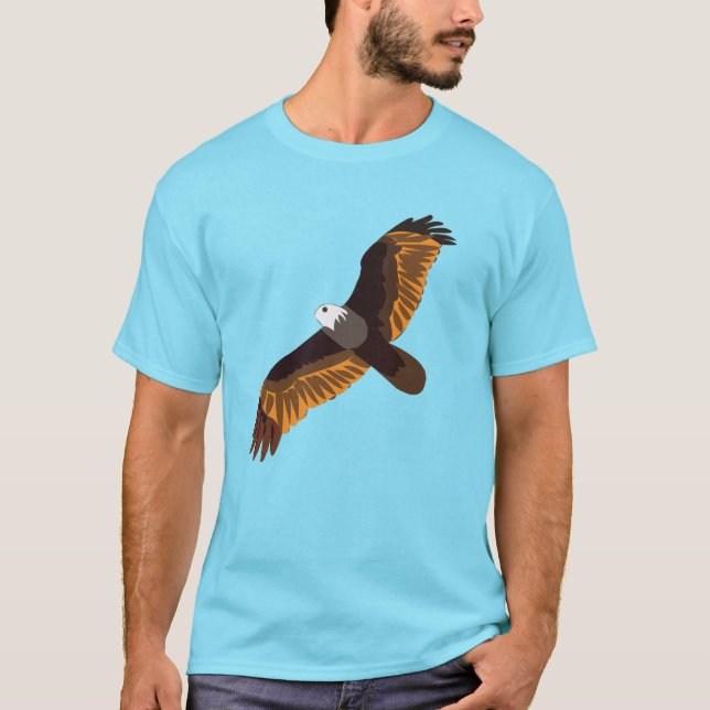 Flying Bald Eagle Bird T-Shirt (Vorderseite)
