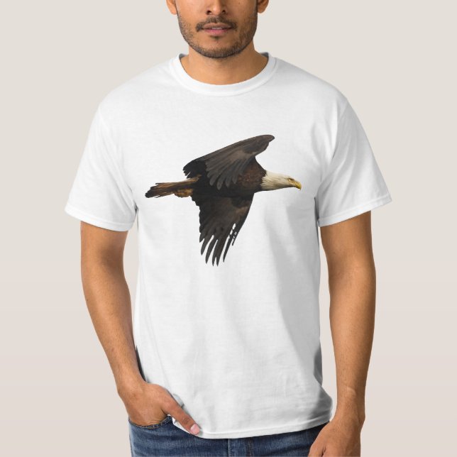 Flying Bald Eagle Wildlife T - Shirt (Vorderseite)