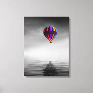 Flying Balloon Selektive Minimalistische Fotografi Leinwanddruck