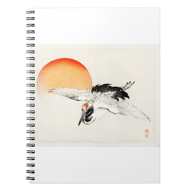 Flying Barn-Schlucken von Kōno Bairei Notizblock (Vorderseite)