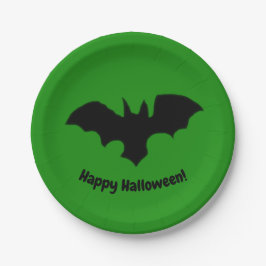 Flying Bat on Green Pappteller