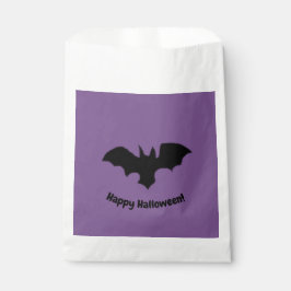 Flying Bat on purple favor bag Geschenktütchen
