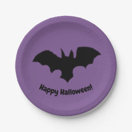 Flying Bat on Purple Pappteller