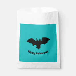 Flying Bat on teal favor bag Geschenktütchen