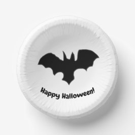 Flying Bat on white Paper Bowls Pappteller