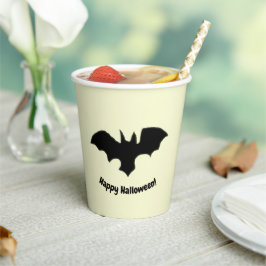 Flying Bat on Yellow Pappbecher