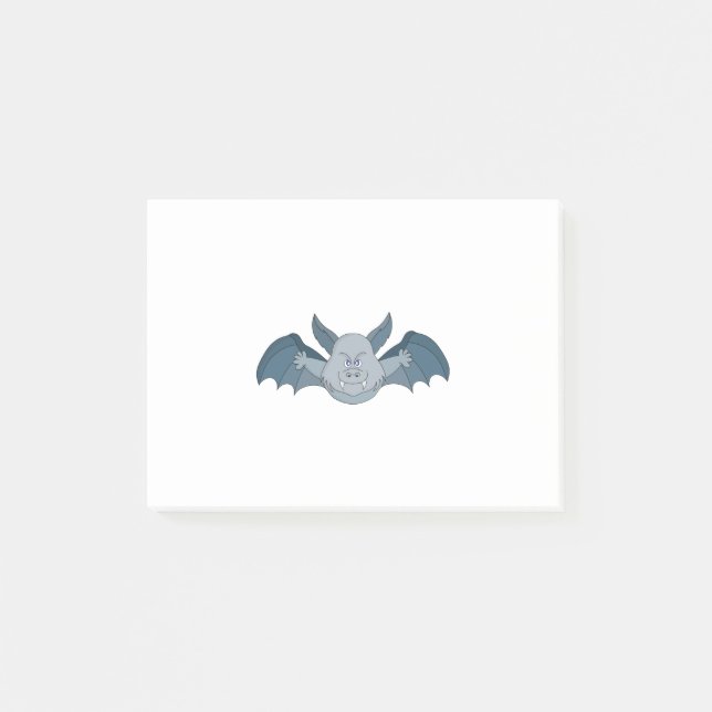 Flying Bat Post-it Klebezettel (Vorderseite)
