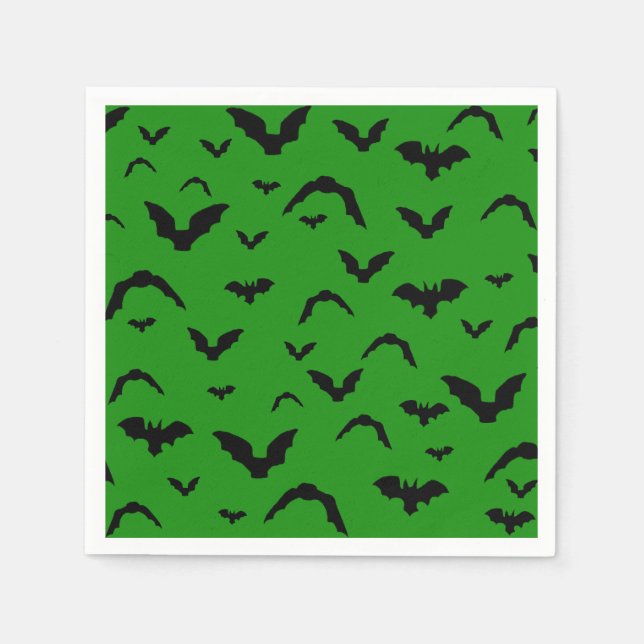 Flying bats on green serviette (Vorderseite)