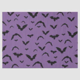 Flying Bats on Purple Tissue Paper Seidenpapier