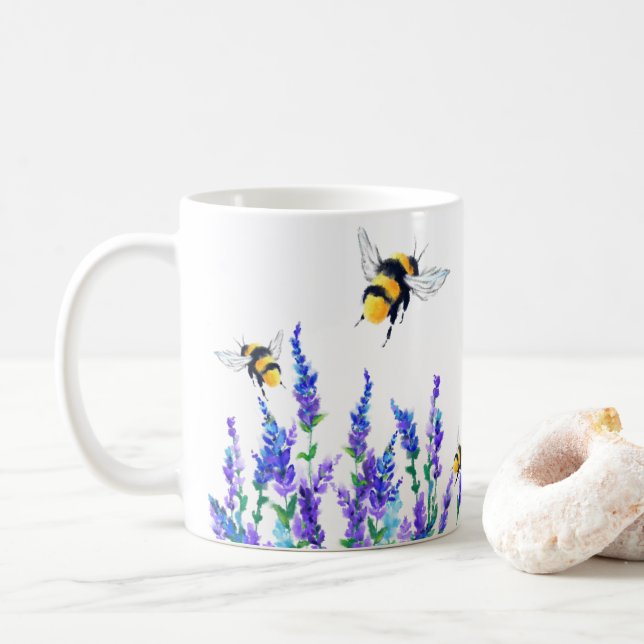 Flying Bee Tasse Spring Flowers (Mit Donut)