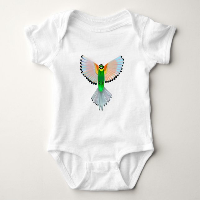 Flying Bird Baby Bodysuit Strampler (Vorderseite)