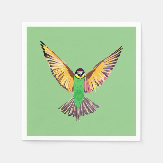 Flying Bird Serviette (Vorderseite)