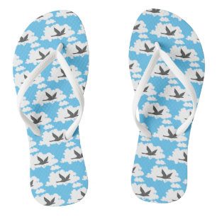 Flying Bird-Silhouette Flip Flops