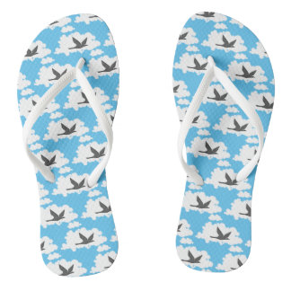 Flying Bird-Silhouette Flip Flops