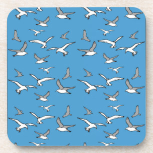 Flying Birds - a Flock of Seagulls Getränkeuntersetzer