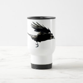 Flying Black Crow-Kaffee-Tasse Reisebecher