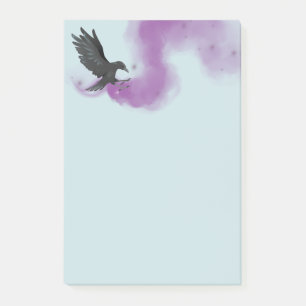 Flying Black Raven Post-it-Notes Post-it Klebezettel