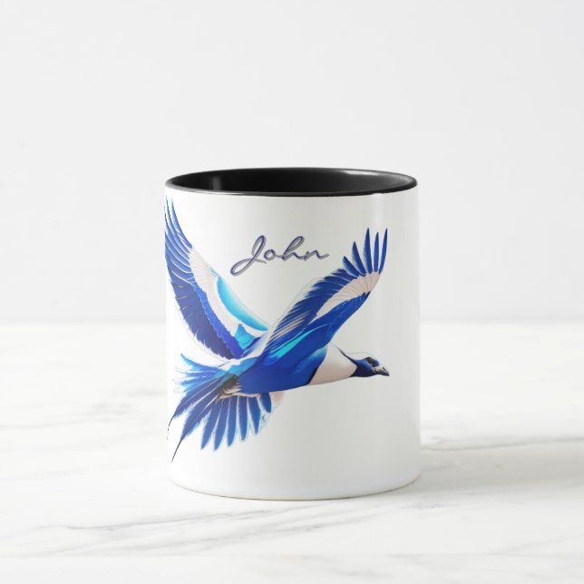 Flying Blue Bird Tasse (Zentrum)