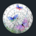 Flying Butterflies Dart Board Dartscheibe<br><div class="desc">Dart Board mit Spring Joy Colorful Butterflies Flying in Nature Wasserfarbe Malerei Schmetterling und Blume - Wählen / Fügen Sie Ihren Lieblingstext / Farbe - Make Your Unique Dartboards Gift - Größe ändern und verschieben oder entfernen und fügen Sie Elemente mit Anpassungs-Tool! - Zeichn und Design von MIGNED. Sie können...</div>
