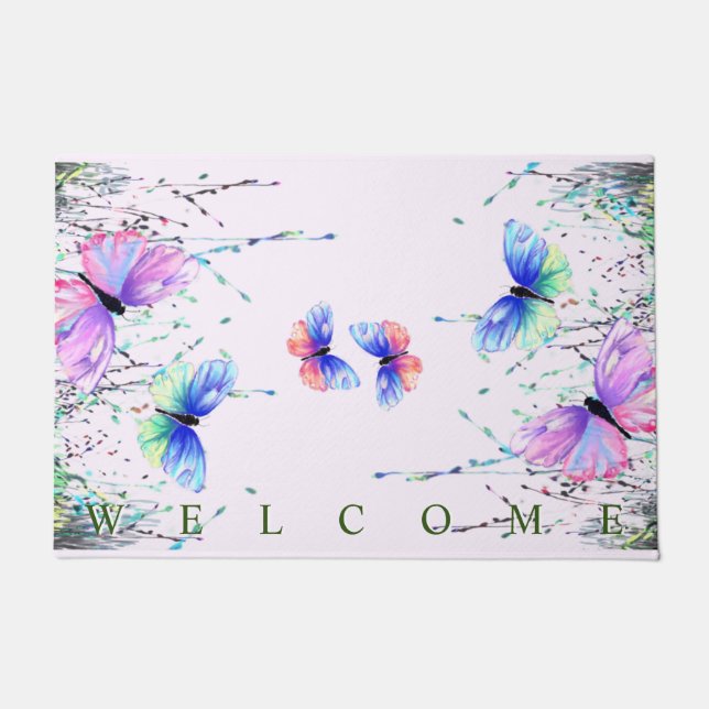 Flying Butterflies Doormat Fußmatte (Vorderseite)