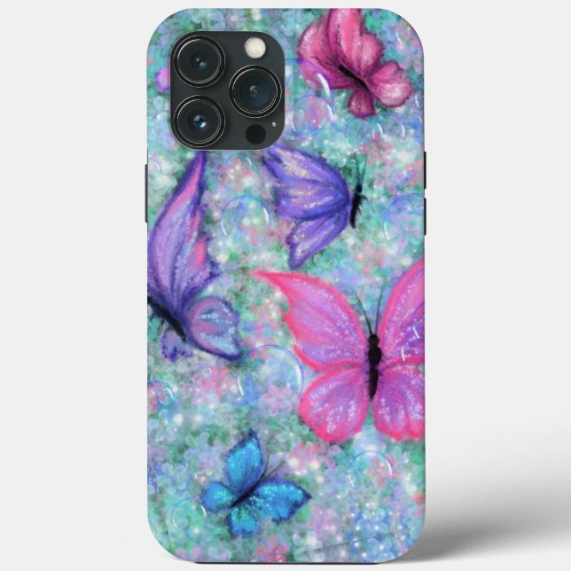 Flying Butterflies iPhone Case (Rückseite)