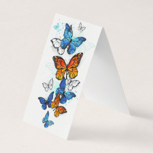 Flying Butterflies Morpho und Monarch