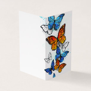 Flying Butterflies Morpho und Monarch