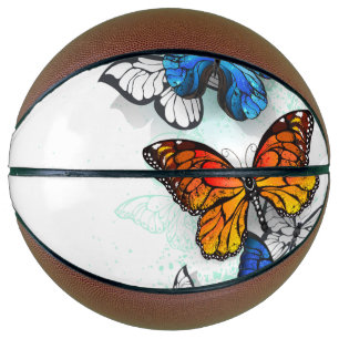 Flying Butterflies Morpho und Monarch Basketball