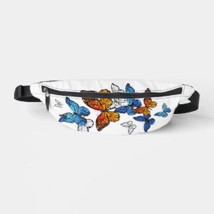 Flying Butterflies Morpho und Monarch Bauchtasche