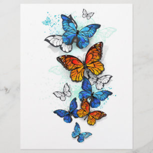 Flying Butterflies Morpho und Monarch Flyer