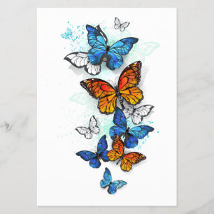 Flying Butterflies Morpho und Monarch Flyer