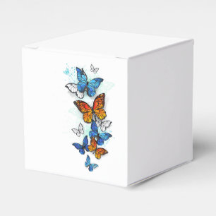 Flying Butterflies Morpho und Monarch Geschenkschachtel