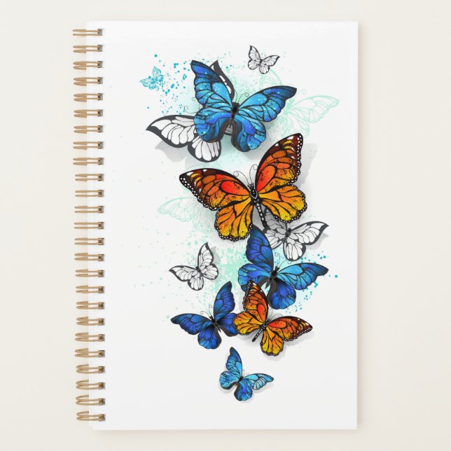 Flying Butterflies Morpho und Monarch Planer (Vorderseite)
