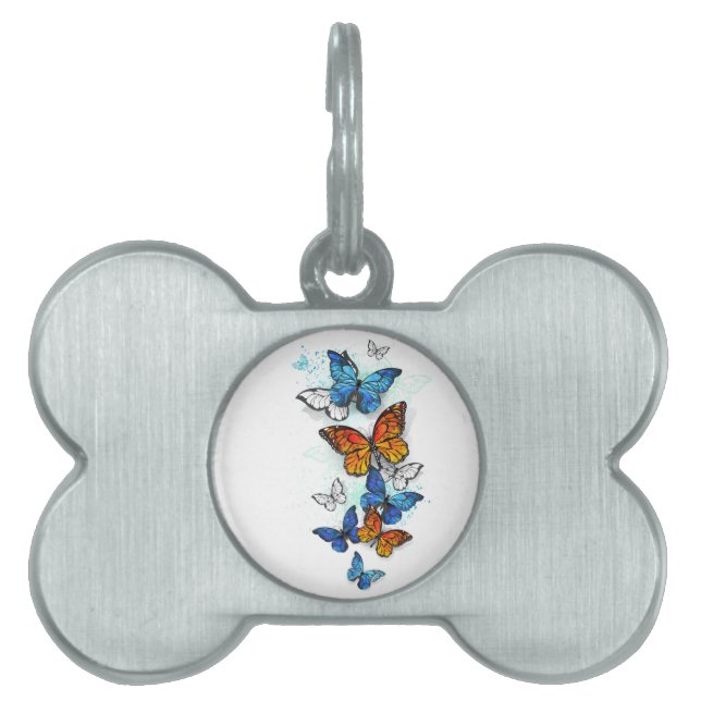 Flying Butterflies Morpho und Monarch Tiermarke (Vorderseite)