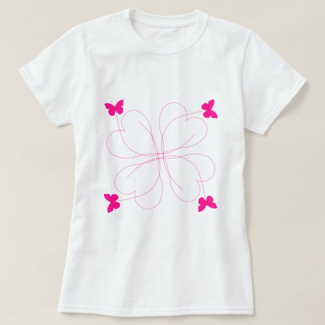 Flying Butterflies-T - Shirt (Design vorne)